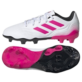 Scarpe da calcio Adidas Copa Sense.3 Fg Jr FX1986 blu navy, bianco, rosa bianca