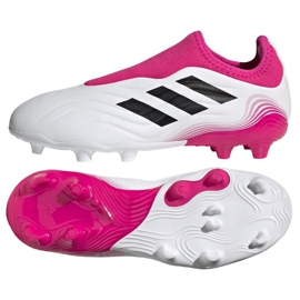 Scarpe da calcio Adidas Copa Sense.3 Fg Ll Jr FX1983 blu navy, bianco, rosa bianco