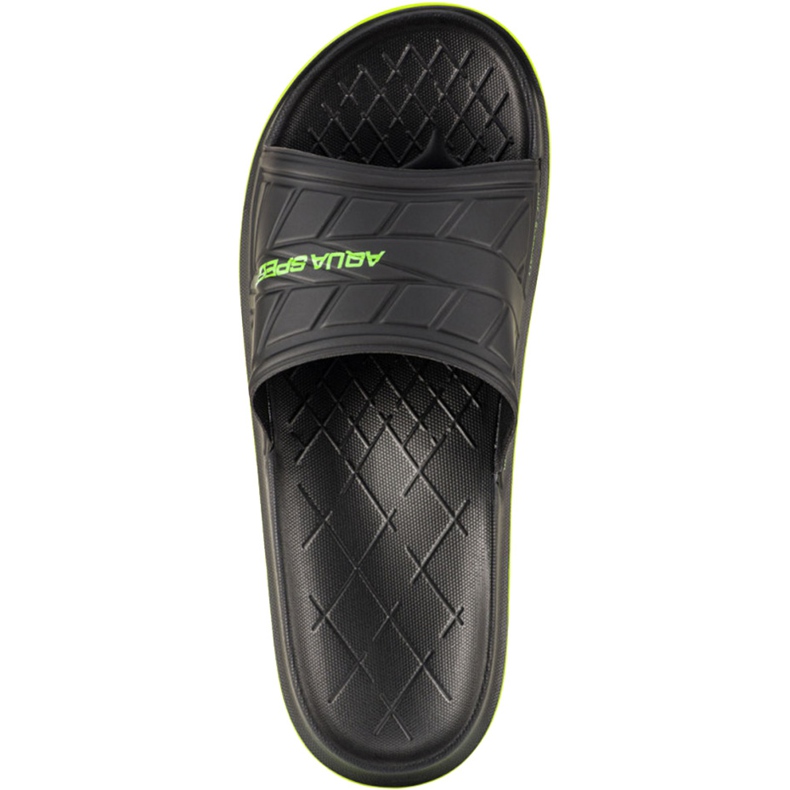 Ciabatte Aqua-Speed ​​Aspen nere e verdi col.07 nero