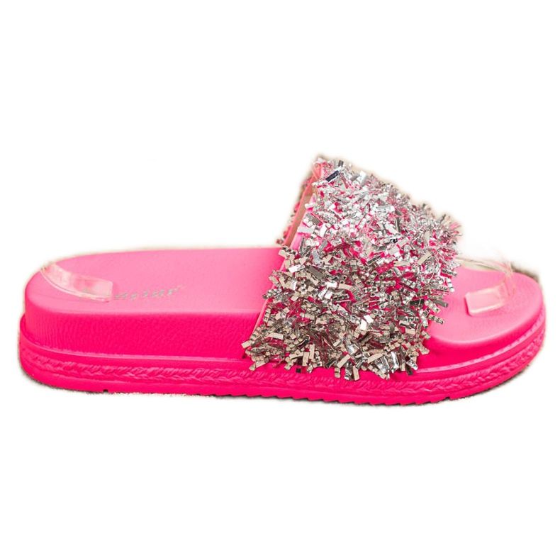 Seastar Pantofole di cristallo alla moda rosa