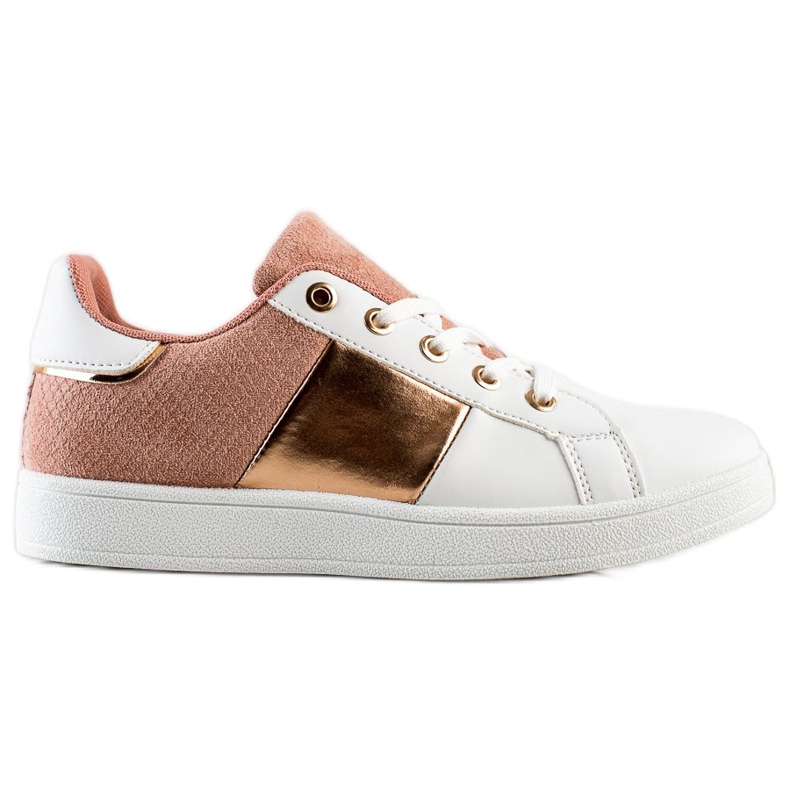 SHELOVET Sneakers allacciate alla moda bianca rosa multicolore