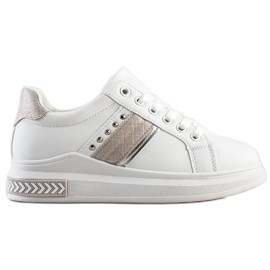 SHELOVET Scarpe da ginnastica casual bianca