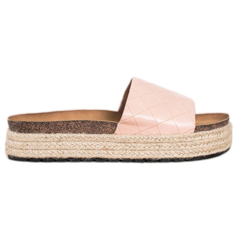 SHELOVET Pantofole Sulla Piattaforma rosa