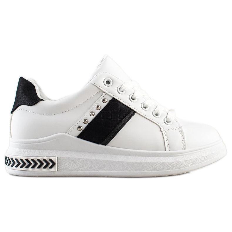 SHELOVET Scarpe da ginnastica casual bianca nero