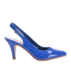 Décolleté blu su tacco a spillo Jena
