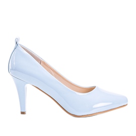 Décolleté Nadia laccate blu
