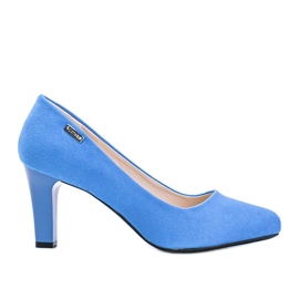 Décolleté blu su tacco a spillo Calista