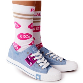 Sneakers traforate da donna Big Star FF274037 Blu
