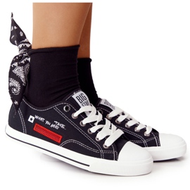 Big Star Sneakers Donna Con Grande Stella FF274082 Nere nero
