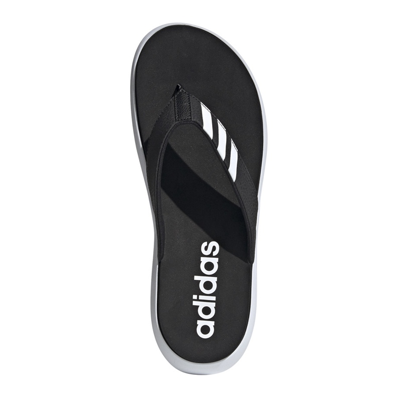 Pantofole Adidas Comfort Flip Flop nere da uomo EG2069 bianca nero