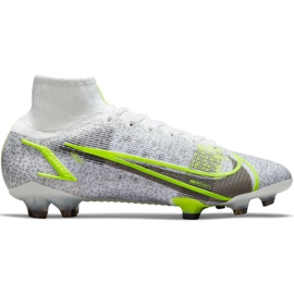 Nike Mercurial Superfly 8 Elite Fg CV0958 107 scarpe da calcio bianco