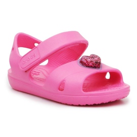 Sandali Crocs Classic Cross Strapcharm Jr 206947-669 rosa