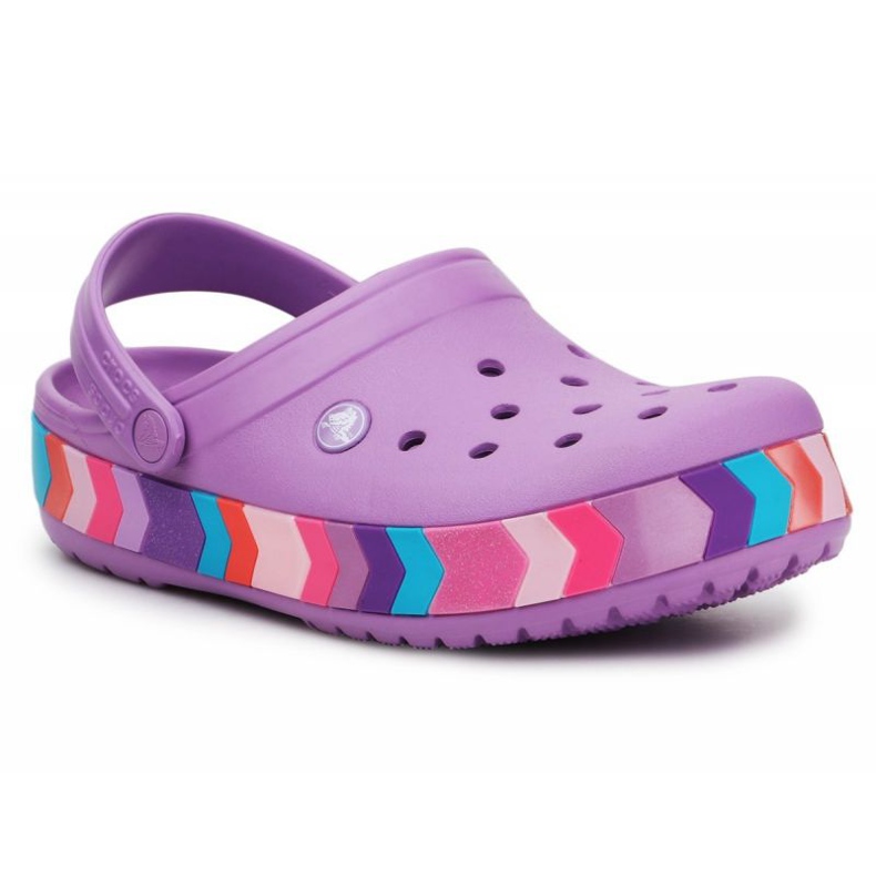 Zoccolo Crocs Chevron con perline K 207007-5PR viola