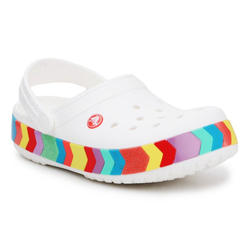 Zoccolo Crocs Crocband Chevron con perline K 207007-100 bianca