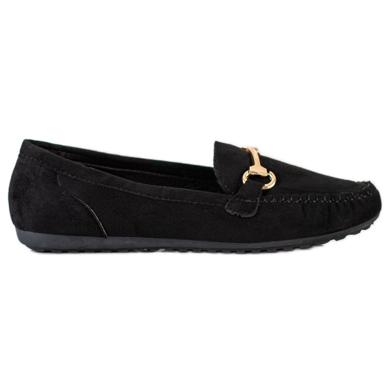 SHELOVET Mocassini in pelle scamosciata nero