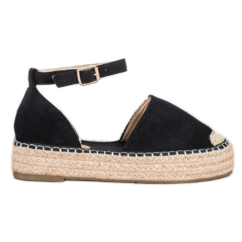 SHELOVET Espadrillas Con Fibbia nero