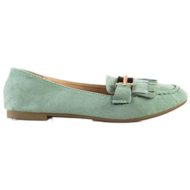 Anesia Paris Mocassini eleganti verde