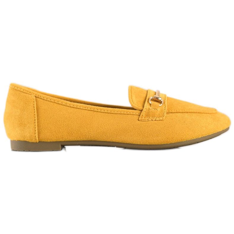 Anesia Paris Mocassini eleganti in camoscio giallo