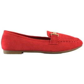 Anesia Paris Mocassini eleganti rosso