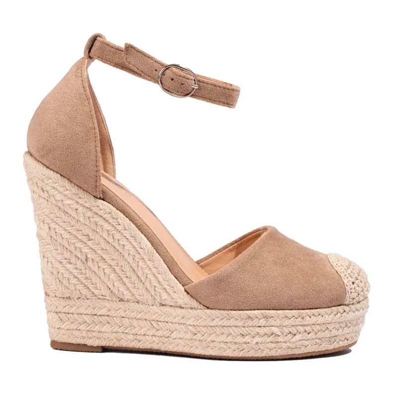 Sandali con zeppa Bl1919kh beige