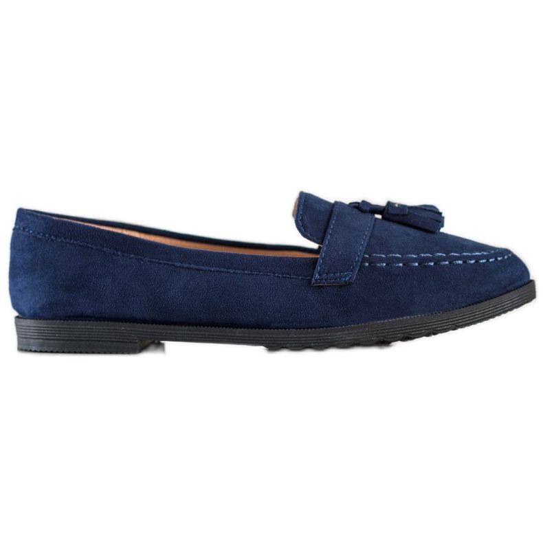 SHELOVET Mocassini Casual Con Frange blu navy blu