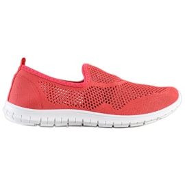 Bona Slipon traforati rosso