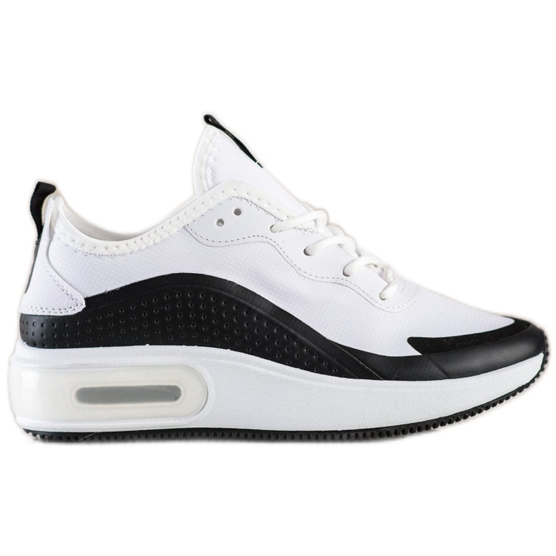 SHELOVET Sneakers sportive sulla piattaforma bianca nero