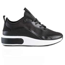 SHELOVET Sneakers sportive sulla piattaforma nero