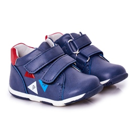 Apawwa Stringate Da Bambina Con Velcro Blu Navy Milo