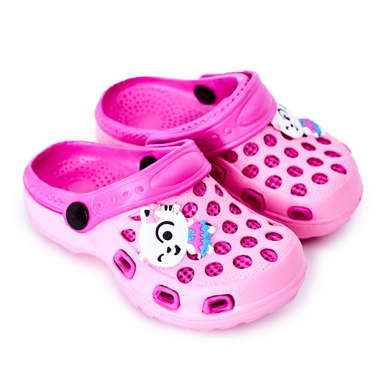 Pantofole in schiuma per bambini Crocs Pink Jupiter rosa
