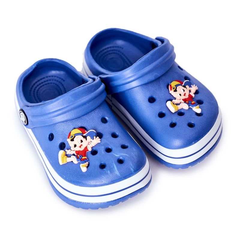 Pantofole in schiuma per bambini Crocs Blue Lazy Day