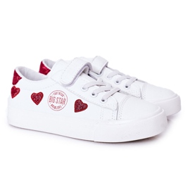 Sneakers Bambini Con Velcro Big Star HH374001 Bianco bianca bianca