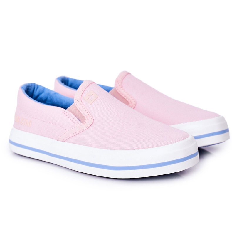 Sneakers da bambino Big Star HH374009 rosa slip-on