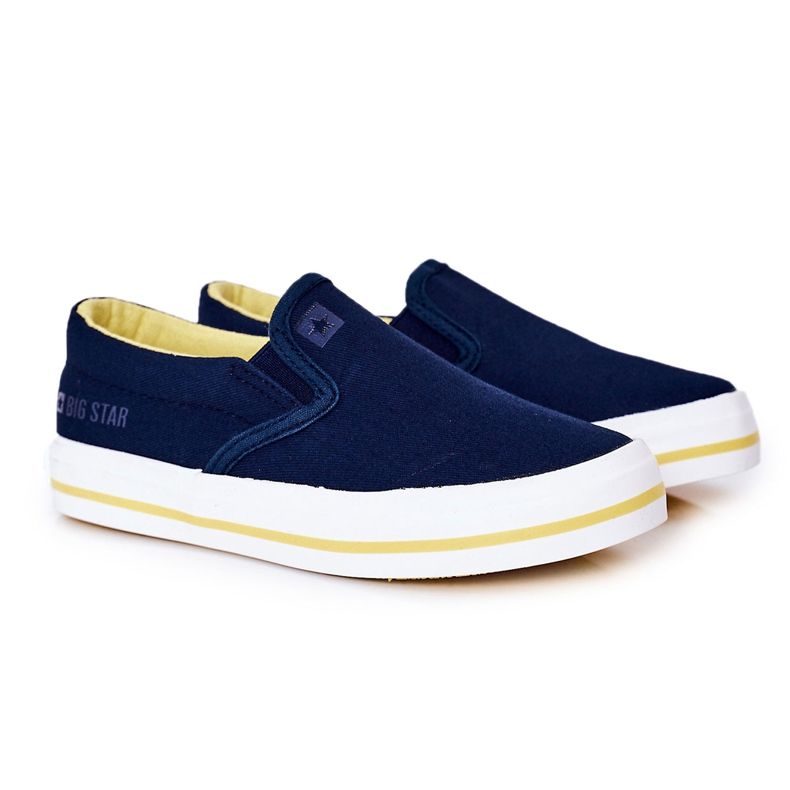 Slip-On per bambini Big Star HH374011 Sneakers Slip-On blu navy