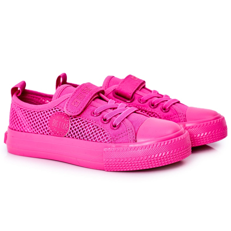 Sneakers Bambini Con Rete Big Star HH374019 Fucsia rosa