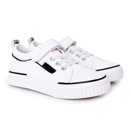 Sneakers Bambini Con Velcro Big Star HH374028 Bianco