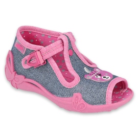 Scarpe per bambini Befado 213P125 rosa argento