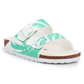 Birkenstock Arizona Bs W 1019334 bianco verde