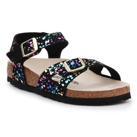 Birkenstock Rio Kids 1019707 sandali nero giallo