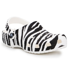 Zoccolo Crocs Classic Animal Print W 206676-1DE bianco nero