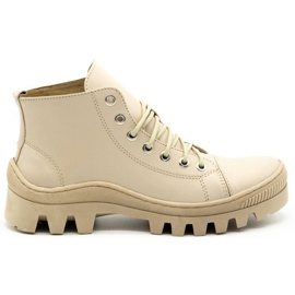 Polbut Stivali da donna in pelle D1 beige