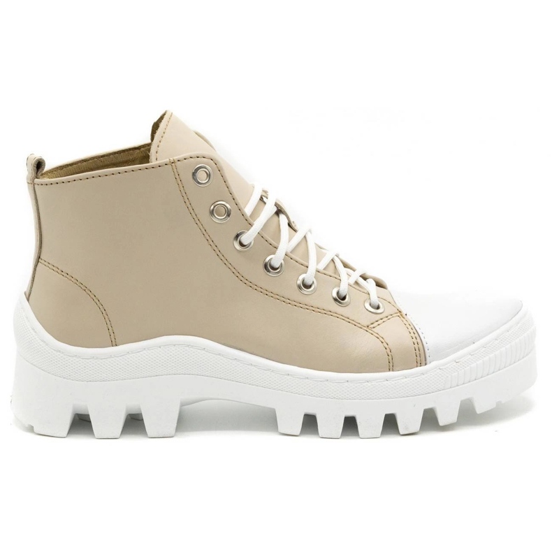 Polbut Stivali da donna in pelle D1 beige