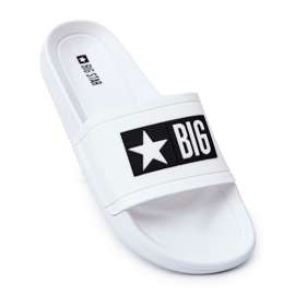 Pantofole da uomo Big Star DD174700 bianche bianco