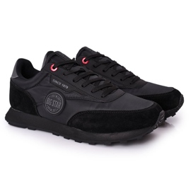 Scarpe sportive da uomo Memory Foam Big Star HH174250 Nero