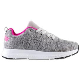 SHELOVET Sneakers leggere con lacci grigio