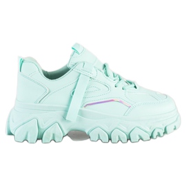 SHELOVET Scarpe da ginnastica alla moda alla menta verde