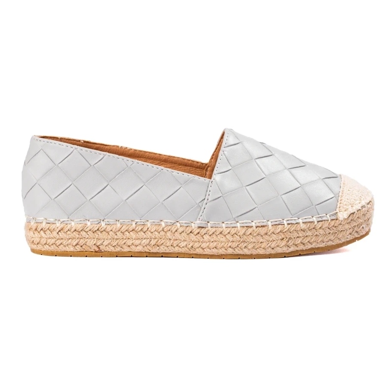 SHELOVET Espadrillas trapuntate grigio