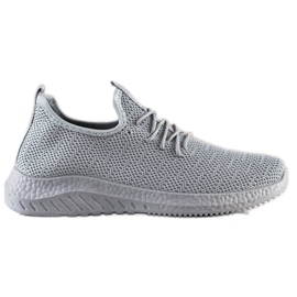 SHELOVET Scarpe sportive in tessuto grigio