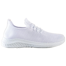 SHELOVET Scarpe sportive in tessuto bianca