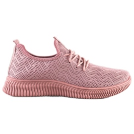 SHELOVET Scarpe sportive traforate rosa